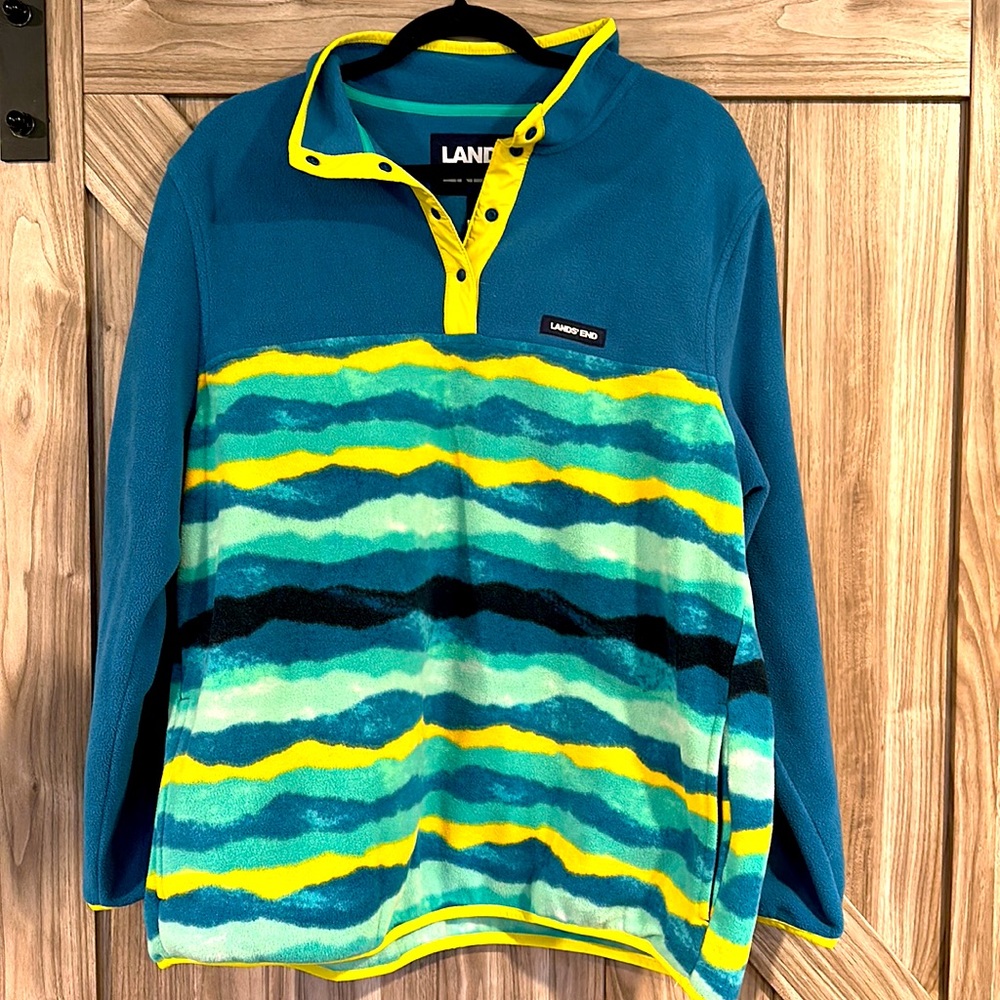 Lands end fleece top 1X
